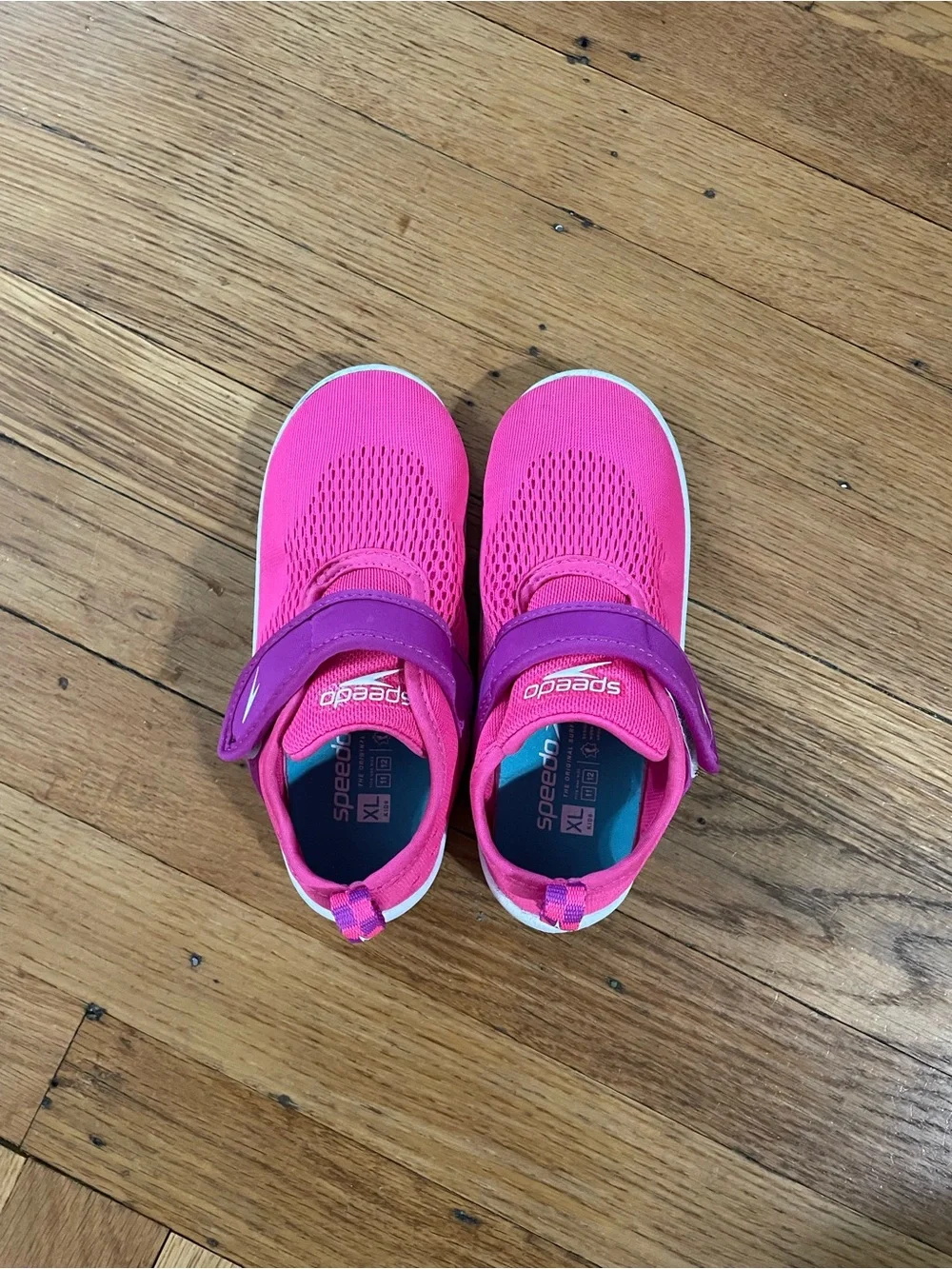Speedo Kids Surfwalker Hot Pink and Purple Water Shoes with Velcro Strap